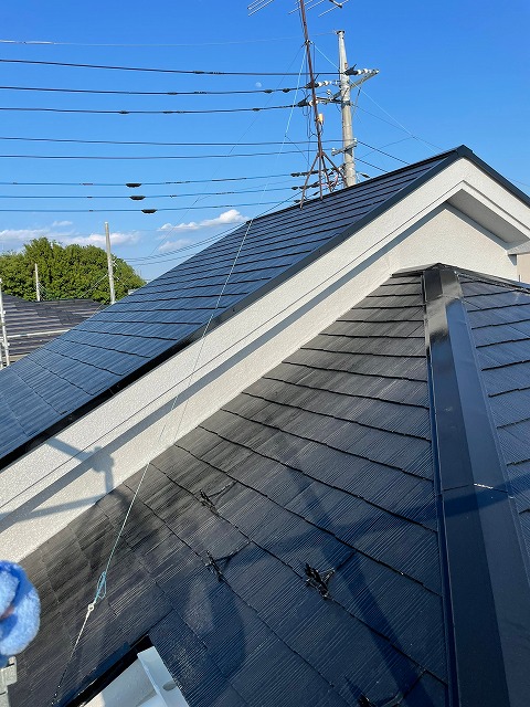 越谷市の屋根と外壁の塗装工事